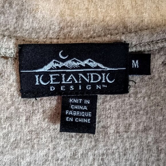 Icelandic Design Beige Topstitch Wool Zip Vest - Picture 6 of 8